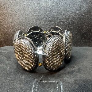 Elegant Black and Silver Bracelet